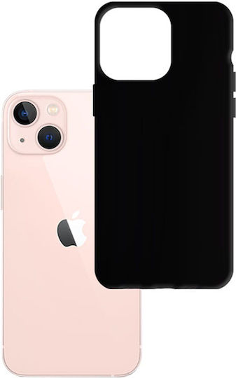 3MK Matt Back Cover Silicon 1.2mm Negru (iPhone 14)