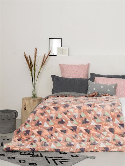 Palamaiki Κουβέρτα Fleece Blake Ροζ 160x220εκ.
