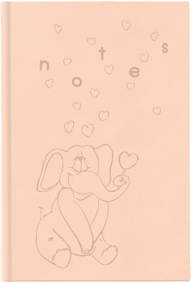 Θεοφύλακτος Tucson Elephant Notebook 256 Sheets A6 Ruled Pink