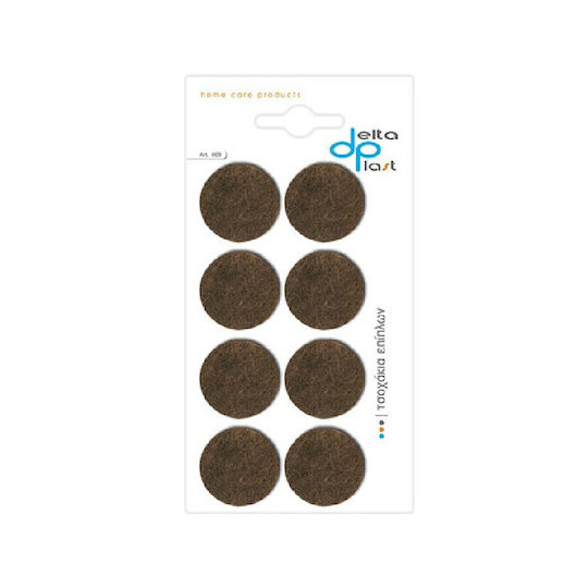 Delta Plast Möbelsocken Runde mit Aufkleber und Durchmesser 28mm 8Stück 00094