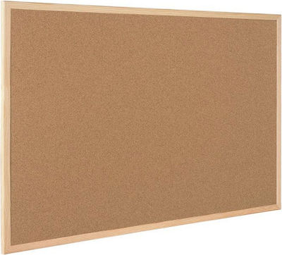 Cork Notice Board Double-sided 60x40cm