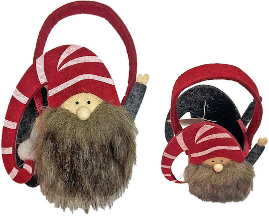 XMASfest Christmas Fabric Figure Basket Height 15cm