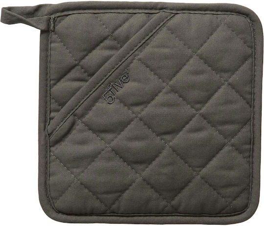 5Five F-V Kitchen Potholder Πιάστρα Κουζίνας Υφασμάτινη σε Γκρι Χρώμα