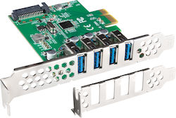 Lanberg Κάρτα PCIe σε 4 θύρες USB 3.2