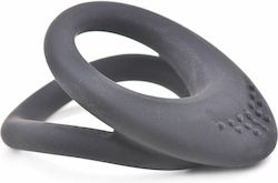 CyprusLoveShop Пръстен Петел и тестиси Силикон Черен WST-XL020B