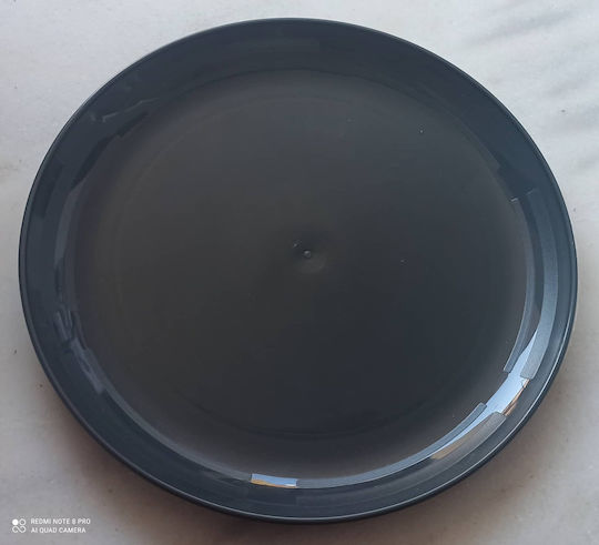 Cyclops Farfurie joasă Plastic Cărbune de lemn cu Diametru 23cm