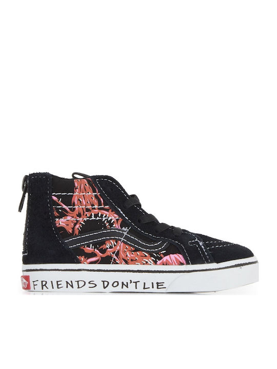 Vans Sk8-hi Παιδικά Sneakers High Μαύρα