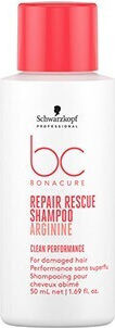 Schwarzkopf Bc Bonacure Repair Rescue Arginine Shampoos Reconstruction/Nourishment for All Hair Types 50ml