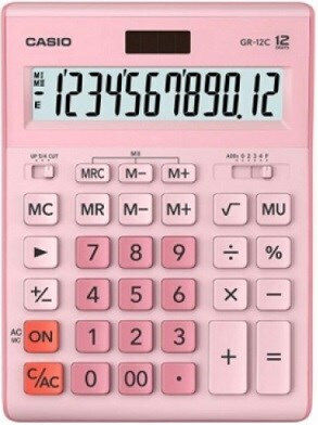 Casio Calculator 12 Cifre în Culoarea Roz 1buc