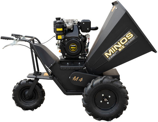 Minos Nik Μ4 Selbstfahrend Astschredder Erdöl mit Motor Loncin