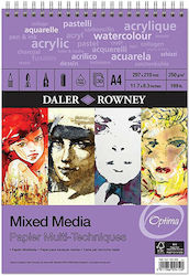 Daler Rowney Bloc de Desen Mixed Media Pad A4 21x29.7cm 30 Foi