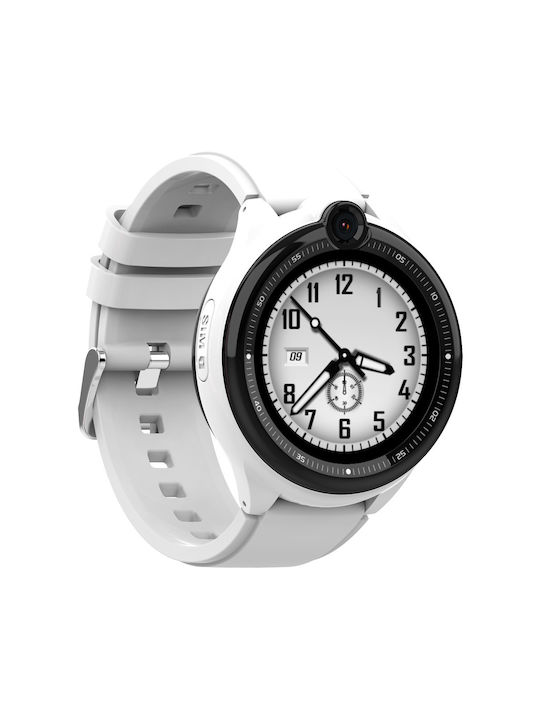 Wonlex Παιδικό Smartwatch με GPS και Καουτσούκ/Πλαστικό Λουράκι Λευκό