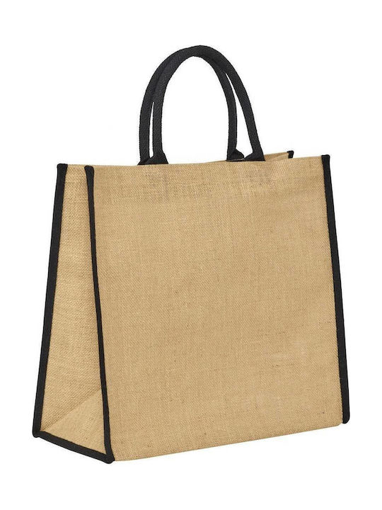 Ubag Naxos Τσάντα για Ψώνια Natural/Black