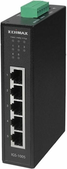 Edimax IGS-1005P Unmanaged L2 PoE Switch με 5 Θύρες Gigabit (1Gbps) Ethernet