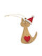 XMASfest Christmas Wooden Cat Ornament Brown 10cm