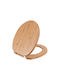 Estia Wooden Toilet Seat Brown Essentials 43cm