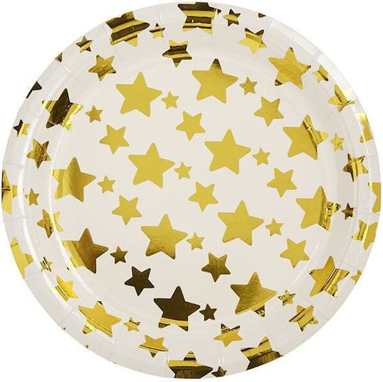 Nuova Vita Stars Plate for Party 10 Pieces