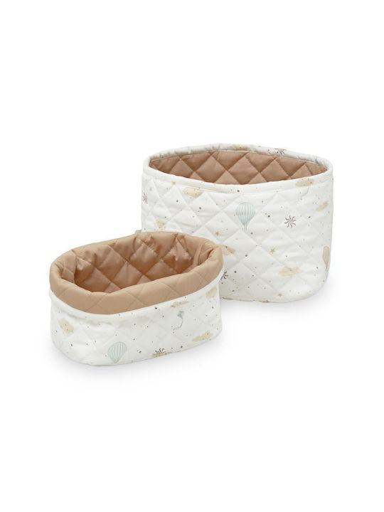Cam Cam Copenhagen Dreamland Nursery Storage Baskets White 2pcs