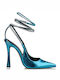 Envie Shoes Pointed Toe Stiletto Blue High Heels