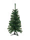 Valey Christmas Slim Green Tree with Plastic Base and Built in Branches H100cm