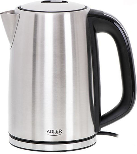 Adler Βραστήρας 1.7lt 2200W Ασημί