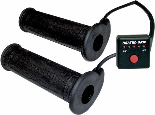 Koso Mânere încălzite Mânere motocicletă 5 Nivele cu Lungimea de 120mm Diametru 22mm în culoarea Negru