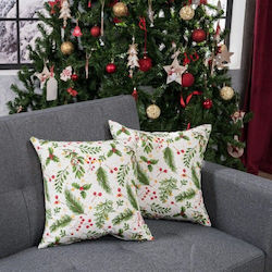 Teoran Christmas Decorative Square Pillowcase Mainz Multicolored 65x65pcs