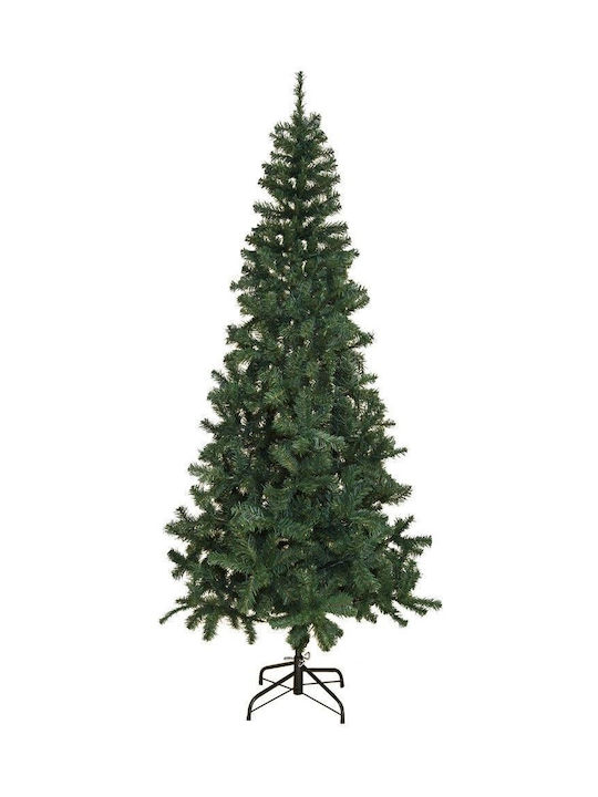 Χριστουγεννιάτικο Δέντρο Valey Πράσινο Slim 180εκ με Μεταλλική Βάση