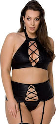 Passion Nancy Sexy Dessous-Sets Plus Size Schwarz