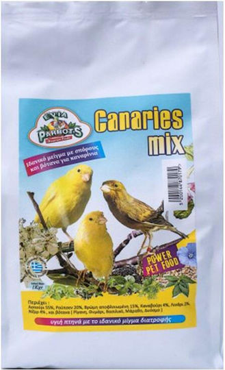 Evia Parrots Canaries Mix Birds Food for Canaries 1kg