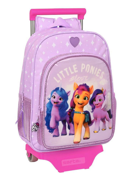 My Little Pony Ghiozdan Școlar Troler Grădinița în culoarea Lila