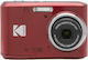 Kodak PIXPRO FZ45 Friendly Compact Φωτογραφική Μηχανή 16MP Οπτικού Ζουμ 4x με Οθόνη 2.7" Κόκκινη