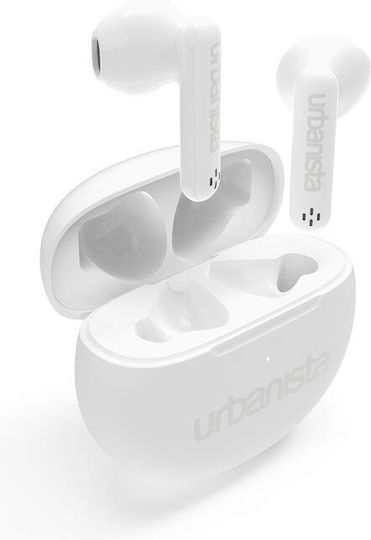 Urbanista Austin Earbud Bluetooth Handsfree Ακουστικά με Αντοχή στον Ιδρώτα και Θήκη Φόρτισης Pure White