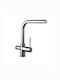 Viospiral Line Tall Kitchen Faucet Counter Silver