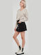 Camilla Women's Long Sleeve Sweater with V Neckline Beige