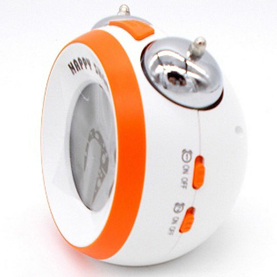 Happy Sheep HP664A Επιτραπέζιο Ψηφιακό Ρολόι LED με Ξυπνητήρι Πορτοκαλί