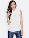 Figl Women's Summer Blouse Sleeveless White