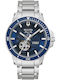 Bulova Marine Star Ανδρικό Ρολόι 45mm Αυτόματο με Ασημί Μεταλλικό Μπρασελέ