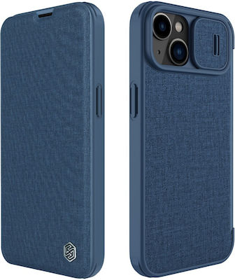 Nillkin Qin Pro Buchen Sie Synthetisches Leder / Kunststoff Blau (iPhone 14)