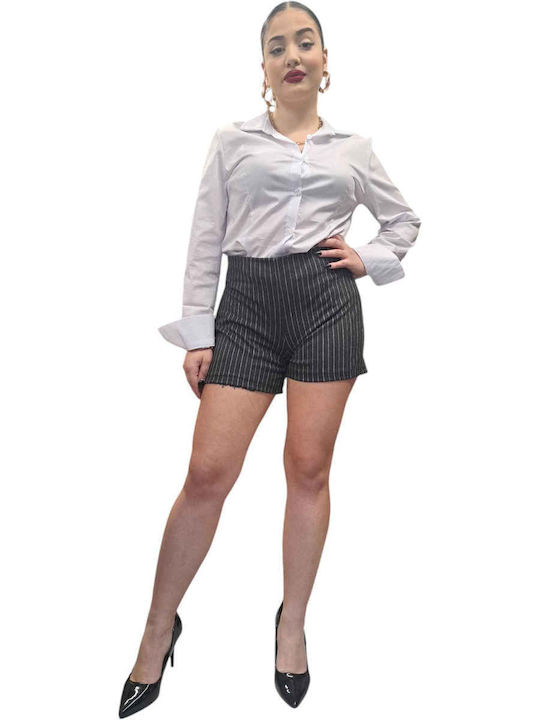 SHORT PANTS STRIPED MISS MISS SHORT PANTS GREY