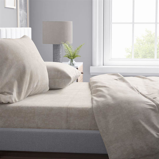 Dimcol Duvet Cover Single 160x240 Shadow 11 Beige