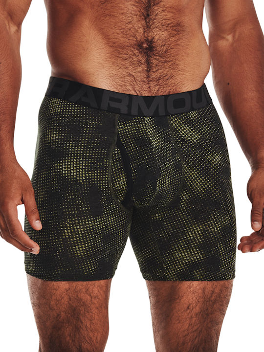 Under Armour 6in Novelty Ανδρικά Μποξεράκια Black/Tin/Marine OD Green Camo 3Pack