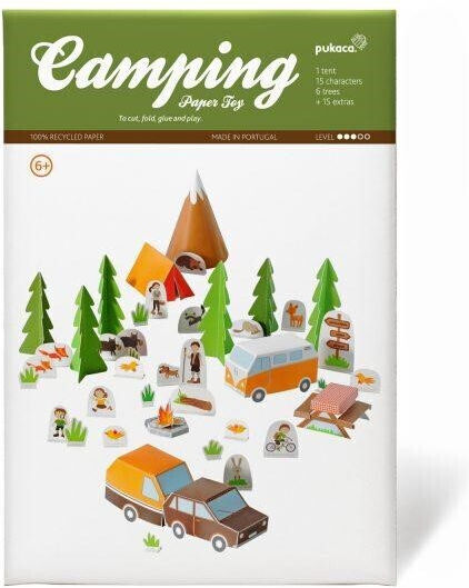 Pukaca Παιχνίδι Κατασκευών Χάρτινο Camping για Παιδιά 6+ Ετών