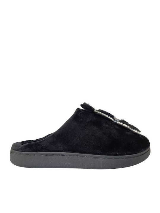 Jomix Animal Women's Slippers In Black Colour