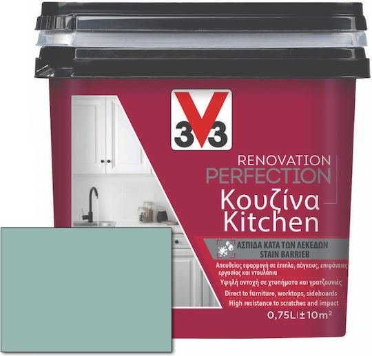 V33 Renovation Perfection Kitchen Χρώμα Agave Green Satin 75ml 118045