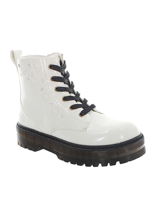 Elinor Kids Boots with Zipper White