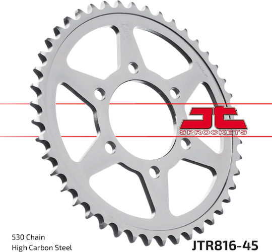 JT Sprockets Заден зъбен колело 45 Зъби за Suzuki GSF 1200 Бандит 1995-2005