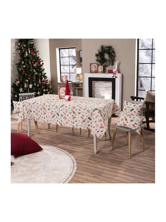 Teoran Christmas Fabric Tablecloth Ornament L180xW135cm
