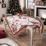 Teoran Rhoden Christmas Tablecloth Fabric White...
