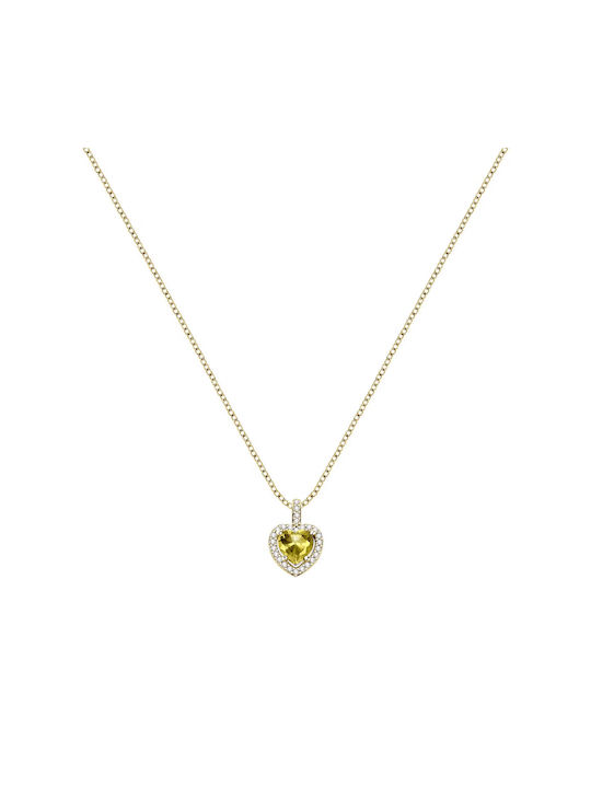 Morellato Necklace with design Heart from Gold Plated Silver